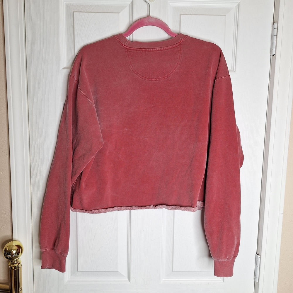 Comfort Colors Red Cardinals Women's Cropped Sweatshirt Size Large - Picture 3 of 4